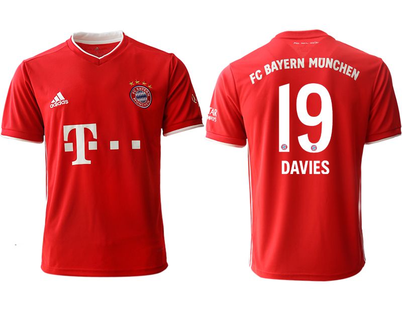 Men 2020-2021 club Bayern Munich Home aaa version #19 red Soccer Jerseys->customized soccer jersey->Custom Jersey